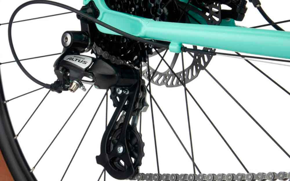 Kona-Dew-Bike-Green-Derailleur