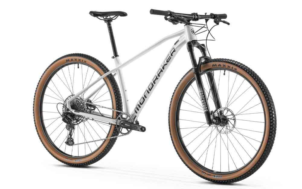 Mondraker-Chrono-Bike-2022-White-Black-Angle